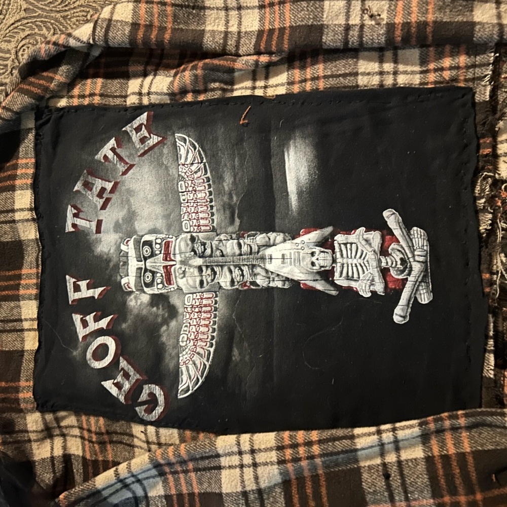 Geoff Tate Flannel size large bad ass !!